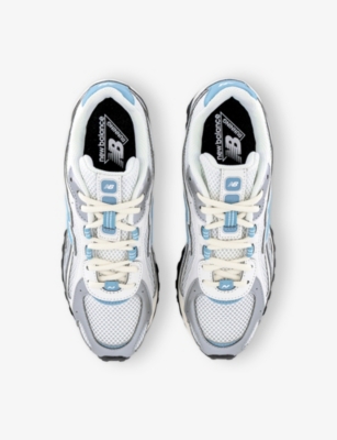 New Balance Mens Silver Metallic Off Whit 204l Leather And Mesh Trainers In Multi