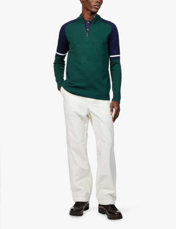 Ergonomic Sport System High-Neck Wool-Blend Jumper