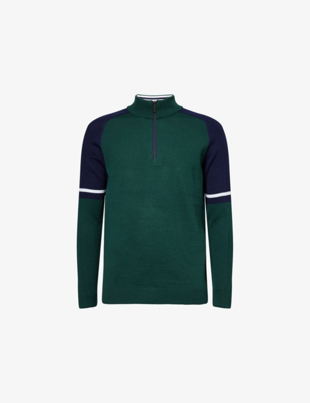 Ergonomic Sport System High-Neck Wool-Blend Jumper