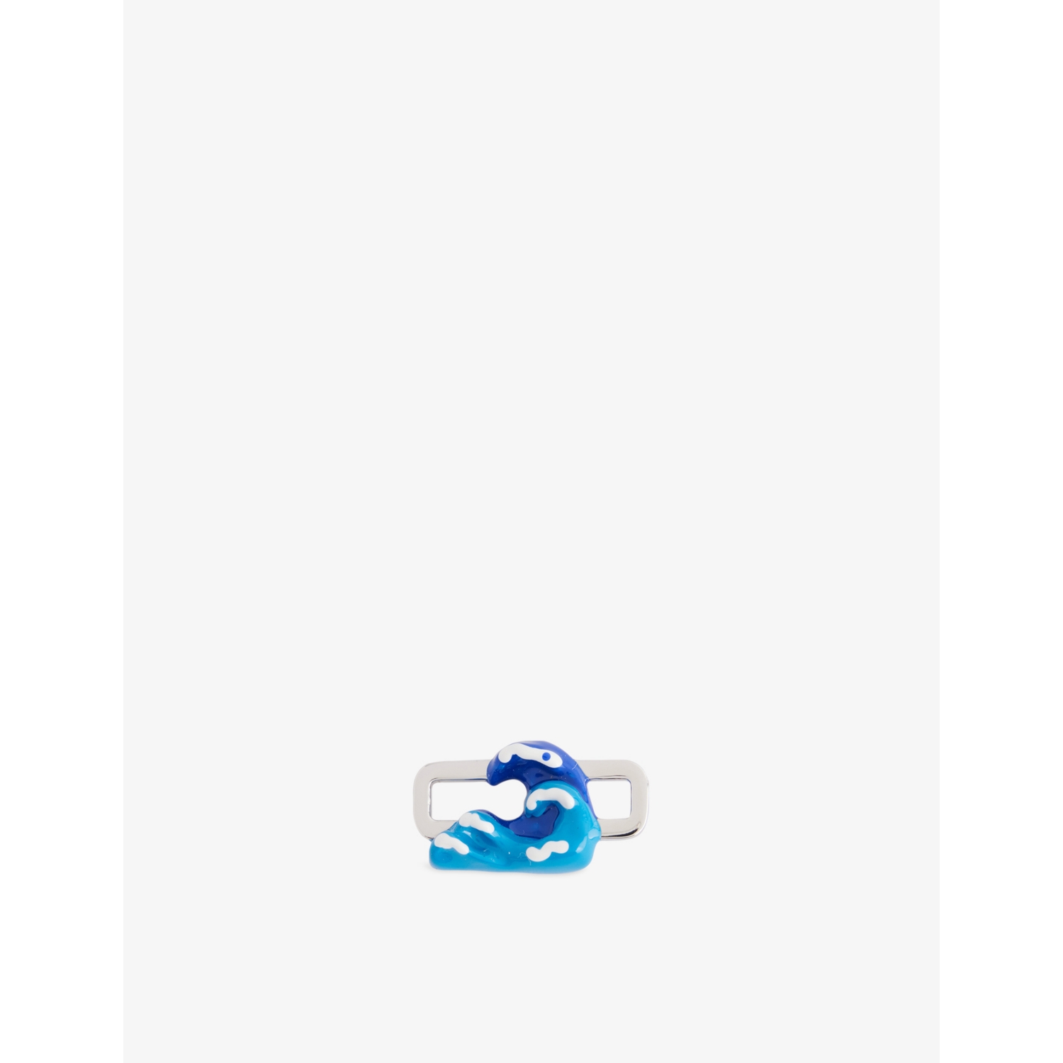 Poubel La Mer Rhodium-Plated Sterling-Silver Enamelled Charm