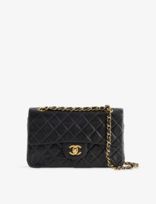 RESELFRIDGES: Pre-Loved Chanel Classic Small Double-Flap Leather Shoulder Bag