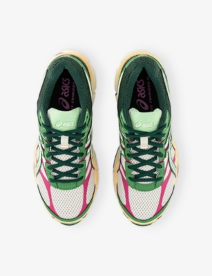 ASICS: GEL-CUMULUS 16 Mesh and Leather Trainers