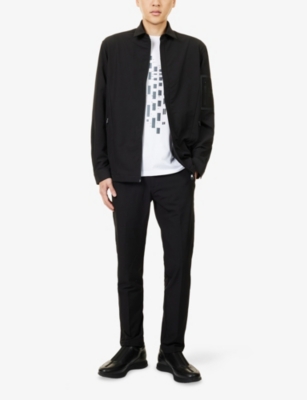 BOSS GREEN: Zip-Up Long-Sleeve Stretch-Woven Jacket