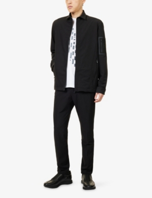 BOSS GREEN: Tapered Slim-Fit Stretch-Woven Trousers