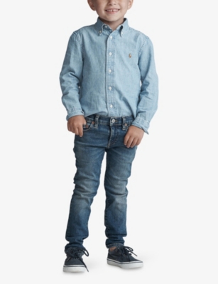 POLO RALPH LAUREN: Cotton Chambray Shirt 5-7 Years