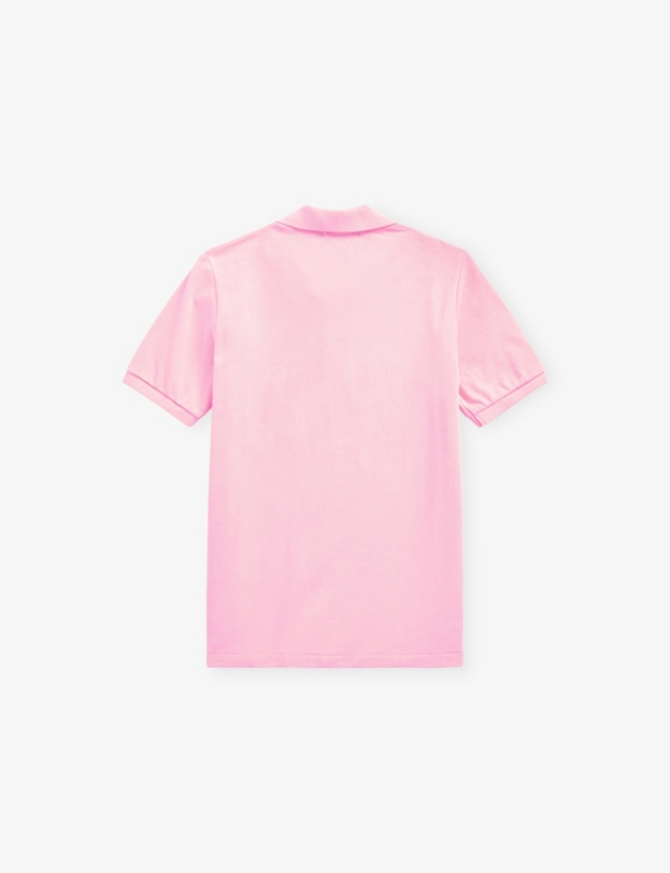 Boys' Logo-Embroidered Short-Sleeve Cotton-Mesh Polo Shirt