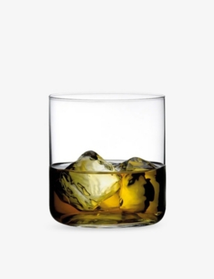 Nude Clear Finesse Whisky Crystal Glasses Set Of Four In Transparent