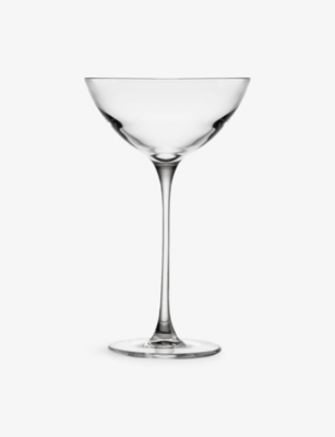 Nude Clear Savage Crystal Coupetini Glasses Set Of Two In Transparent