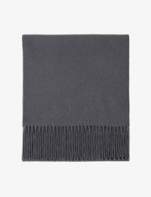 JOSEPH: Cecile Brand-Embroidered Wool Scarf