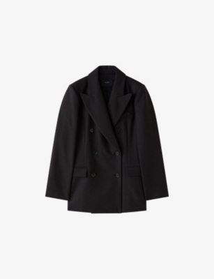 JOSEPH: Valery Double-Breasted Stretch-Wool Blazer