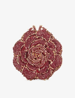 DUNE: Bling Flower Metal Clutch