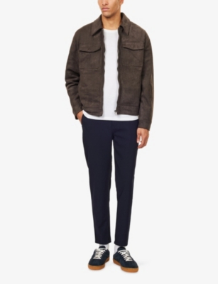 Belier Mens Navy 24hr Tapered-leg Stretch-woven Trousers In Multi