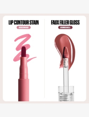 Huda Beauty Make Out Sesh Lip Duos Rosy Bombshell
