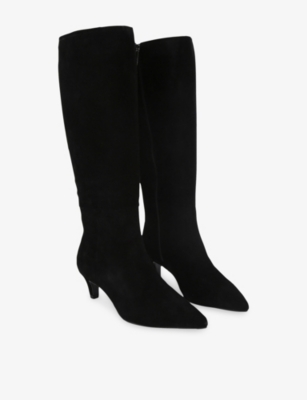 KG KURT GEIGER: Tansy Suede Heeled Knee-High Boots