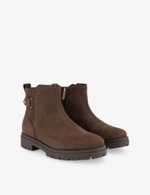 Toms Oms Womens Oak Brown Suede Astrid Suede Ankle Boots Eur 40 / 7 Uk In Brown