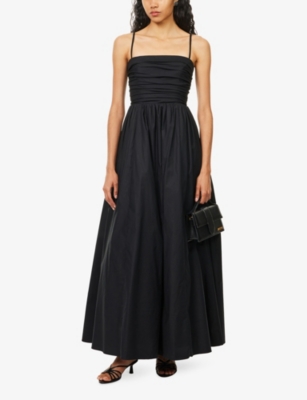 REFORMATION: Kastoria Shoulder-Straps Stretch-Cotton Gown