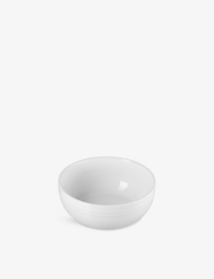 Le Creuset White Stoneware Coupe Cereal Bowl 16cm In White