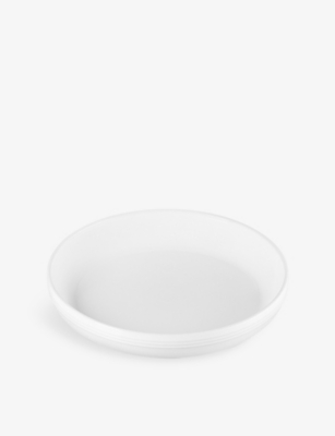 Le Creuset White Stoneware Coupe Pasta Bowl 22cm In White
