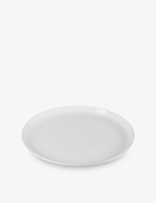 Le Creuset White Stoneware Coupe Dinner Plate 27cm In White