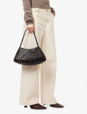 Dragon Diffusion Womens  Rosanna Small Leather Shoulder Bag In Black