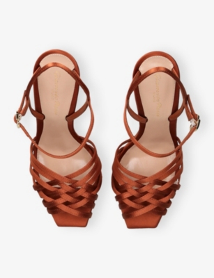 GIANVITO ROSSI: Kerry 95 Satin Heeled Sandals