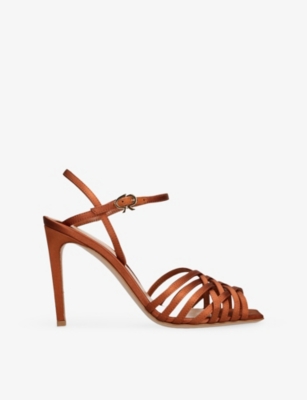 GIANVITO ROSSI: Kerry 95 Satin Heeled Sandals