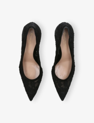 Gianvito Rossi Lace Claudia Pumps 85 In Black