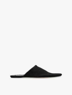 CHRISTEN: Elipse Pony Hair-Leather Mules