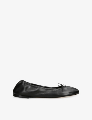 CHRISTEN: Tabi Leather Ballet Flats