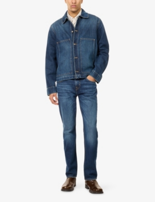 7 FOR ALL MANKIND: The Straight 32'' Straight-Leg Denim Jeans