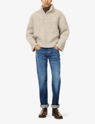 7 For All Mankind Ens  Standard Straight-leg Stretch-denim Jeans In Blue