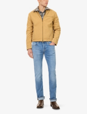 7 FOR ALL MANKIND: "The Straight 34"" Straight-Leg Denim Jeans"