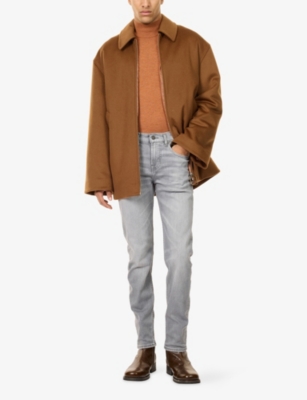 7 FOR ALL MANKIND: Slimmy Tapered-Leg Stretch-Denim Jeans