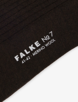 FALKE: No7 Finest Ribbed Wool Socks