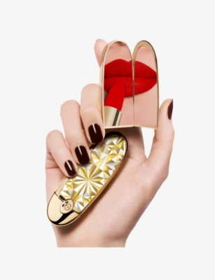 Guerlain Rouge G Stellar The Double Mirror Limited-edition Jewel Case 3.5g In Gold