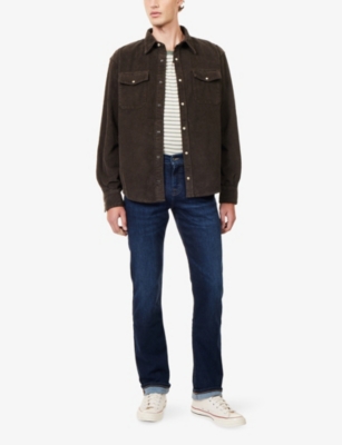 7 FOR ALL MANKIND: Standard Luxe Performance Straight-Leg Denim Jeans