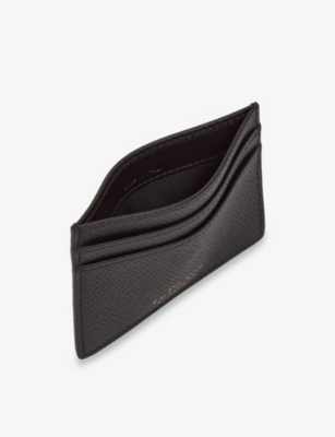 SMYTHSON: Stars Panama Flat Leather Card Holder