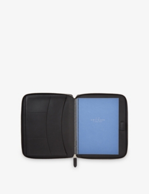 SMYTHSON: Ludlow A5 Zipped Leather Writing Folder