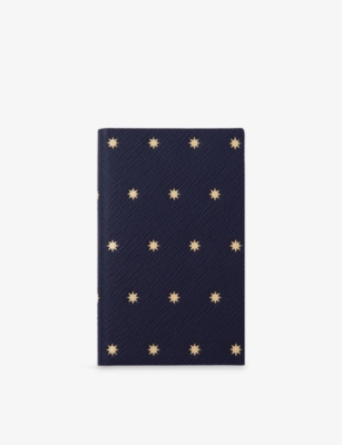 SMYTHSON: Panama Stars Leather Notebook