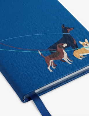 SMYTHSON: Dogs Soho Leather Notebook