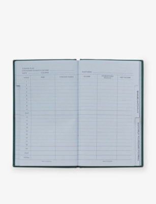 SMYTHSON: Panama Golf Notes Leather Notebook