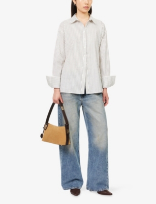 GOOD AMERICAN: Good Standard Baggy Denim-Blend Jeans