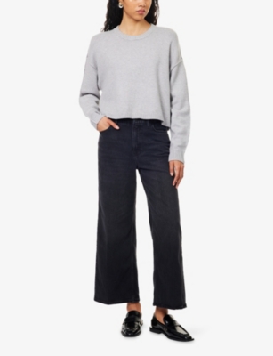 GOOD AMERICAN: Cozy Crew Neck Knit Jumper