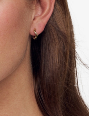 SIF JAKOBS: Ellera 18ct Gold-Plated Earrings