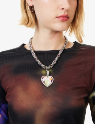 Chopova Lowena Womens Multi Harry Lambert For  X Disney Centaurette Metal Charm Necklace In Metallic