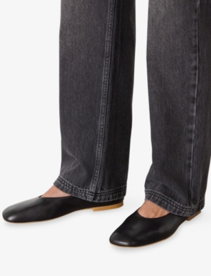 WHISTLES: Clean Leather Ballet Flats
