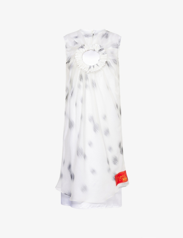Harry Lambert for Marco Ribeiro x Disney 101 Dalmations Cut-Out Silk-Organza Mini Dress