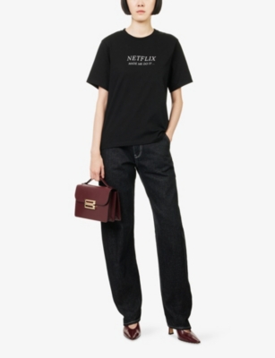 VICTORIA BECKHAM: Classic Slogan-Print Cotton-Jersey T-Shirt