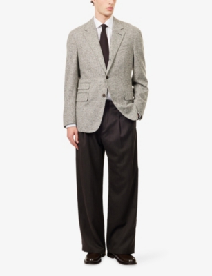 DUNHILL: Single-Breasted Notched-Lapel Tweed-Wool Jacket