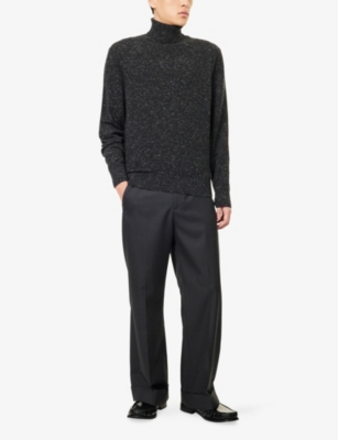 DUNHILL: Roll-Neck Long-Sleeve Cashmere Blend Jumper